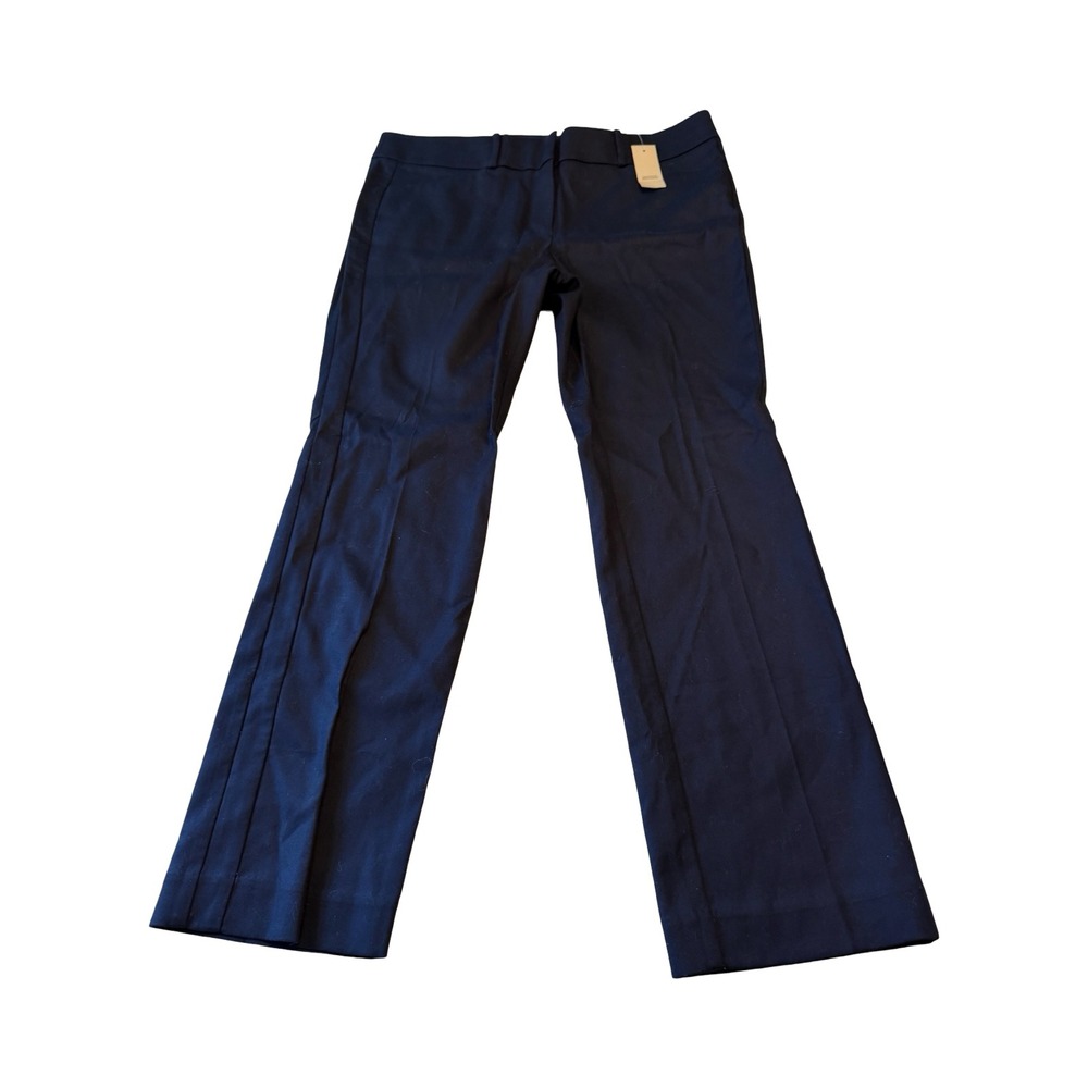 Loft Marisa Straight Leg Dress Career Pants Navy Blue Size 12P NWT